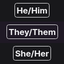 Voorbeeld van Twitch Chat pronouns