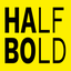 Voorbeeld van Half Bold