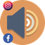 Instagram and Facebook Volume Controler