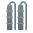 Distillation column symbol