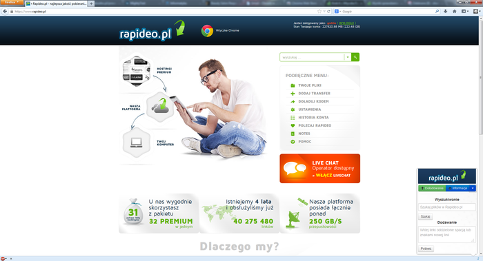 Rapideo.pl extension promo image