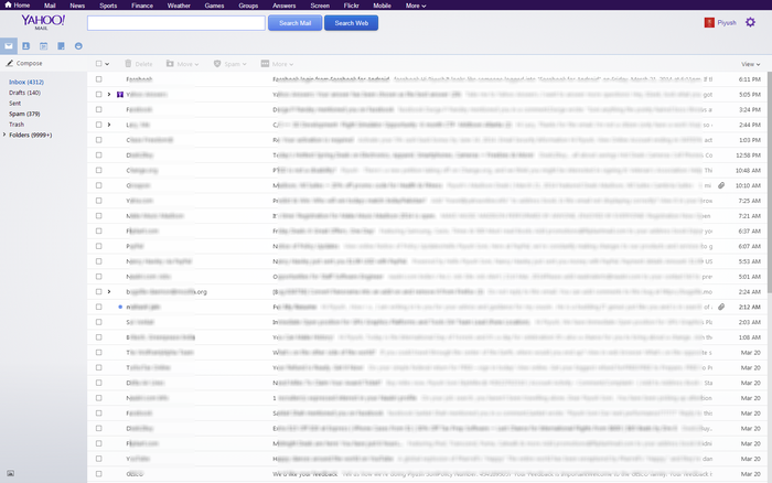 Yahoo Mail Hide Ad Panel