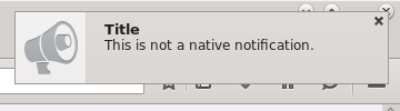 No Native Notifications