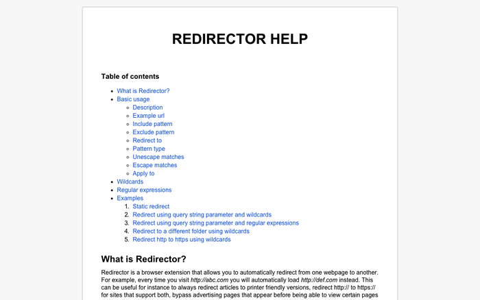 Redirector