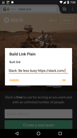 Build Link Plain
