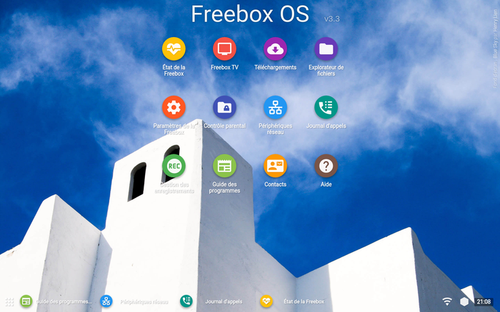 Material Freebox OS
