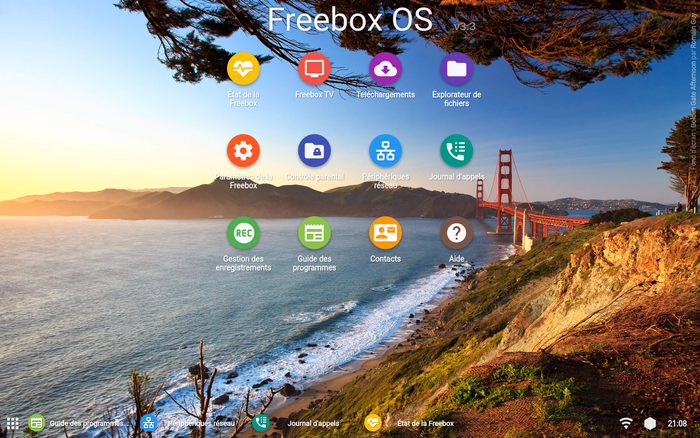 Material Freebox OS