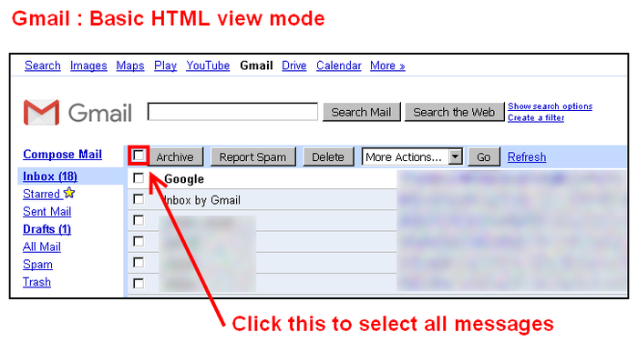Extension for Gmail Basic HTML View