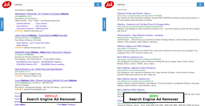 Search Engine Ad Remover