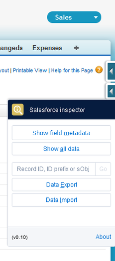 Salesforce inspector
