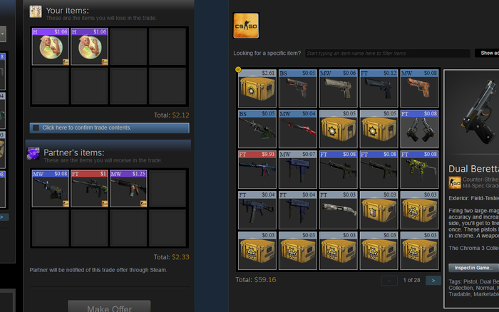 Steam Inventory Prices