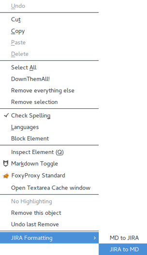 Markdown to JIRA