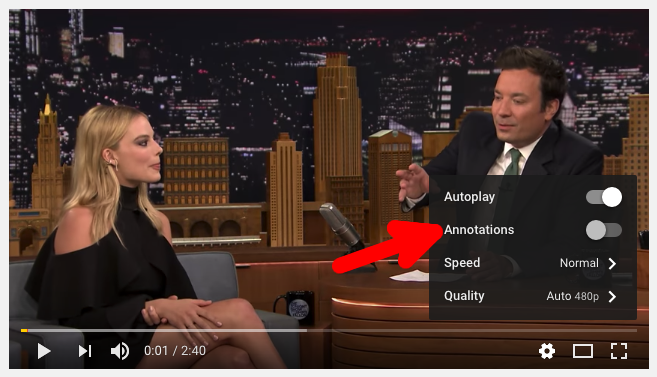 YouTube No Annotations