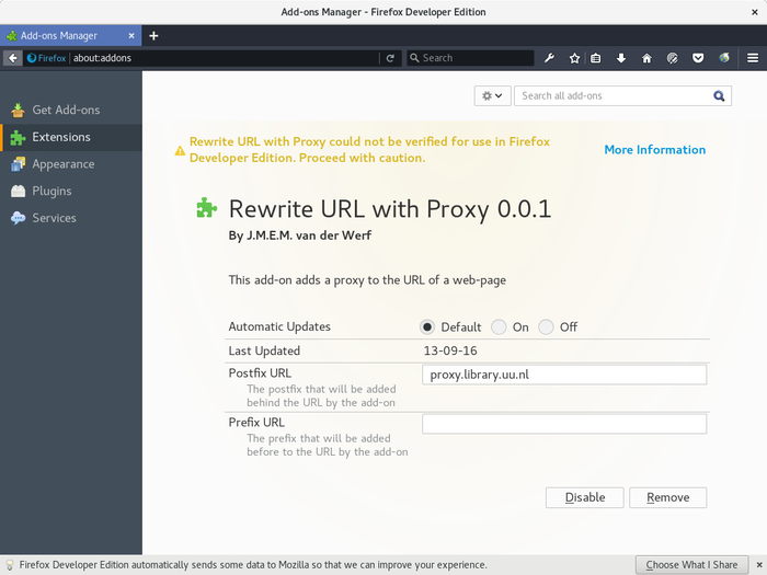 Rewrite URL with Proxy