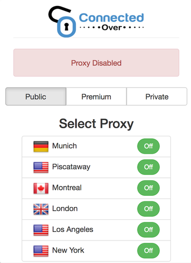 Free VPN Proxy Service by Connected Over