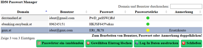 ID50 Password Manager