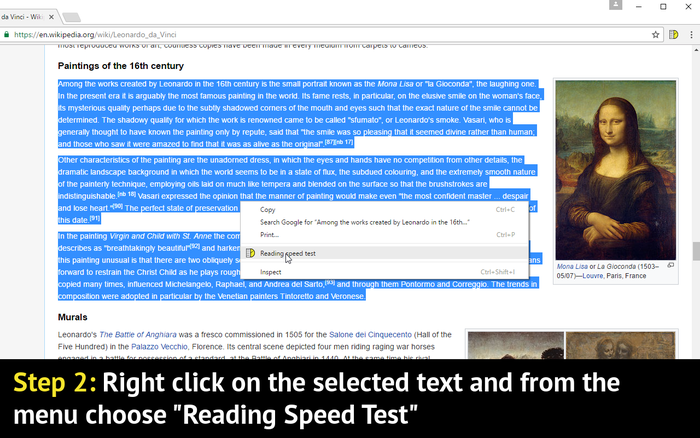 Reading Speed Test
