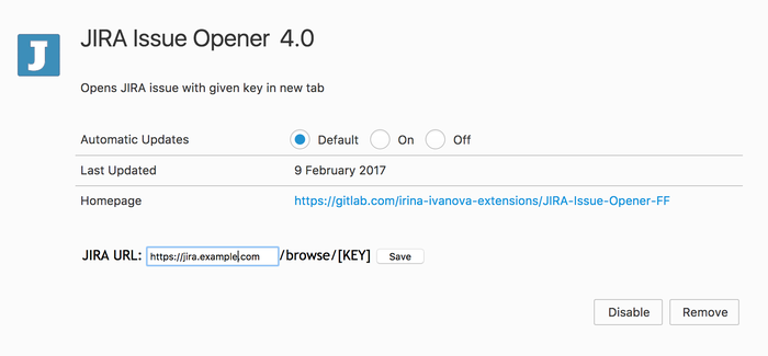 JIRA Issue Opener