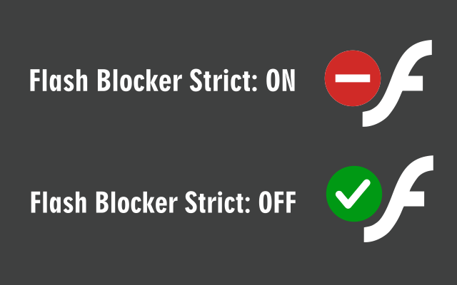 Flash Blocker Strict