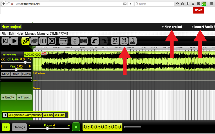 Audio editor & music editor AudioStudio