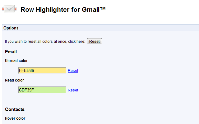 Row Highlighter for Gmail™ and Inbox™