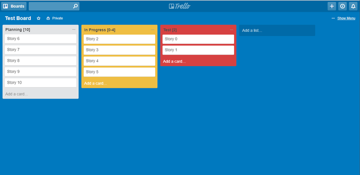 Kanban WIP for Trello