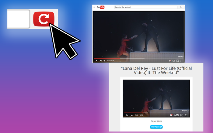 1-Click Youtube Repeat (with Play Counter)