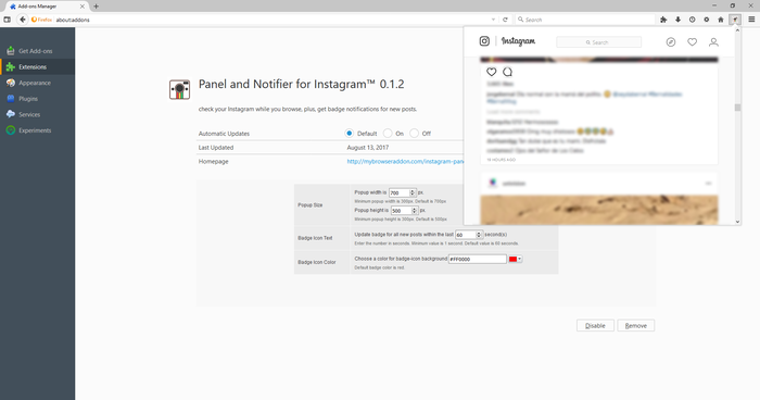 Panel & Notifier for Instagram™