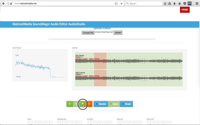 SoundMagic MP3 and WAV editor for audio files
