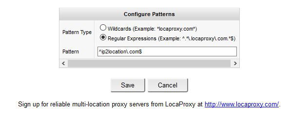 LocaProxy Toolbar
