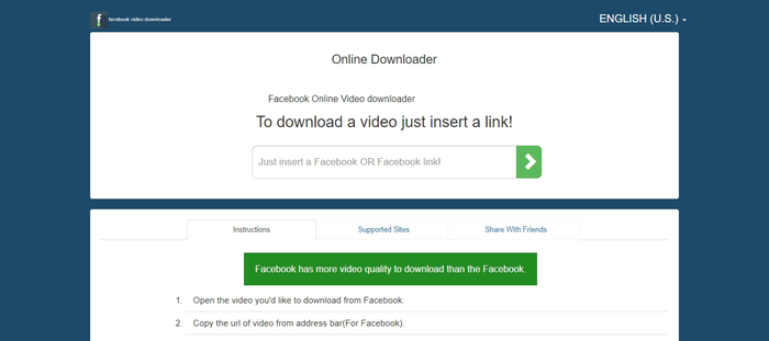 Facebook Video Downloader Online fb to mp4