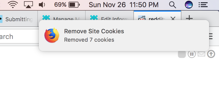 Remove Site Cookies