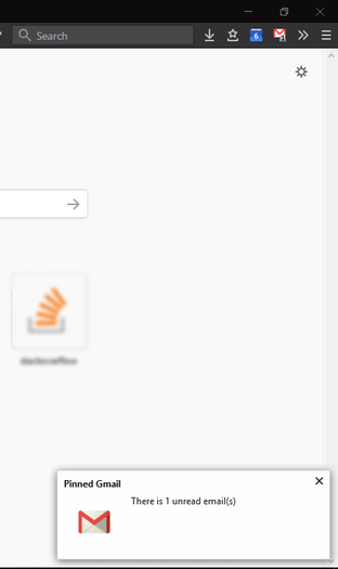 Pinned GMail