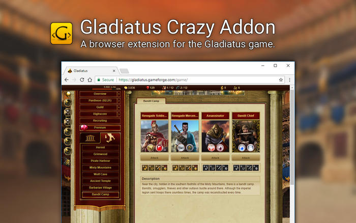 Gladiatus Crazy Add On