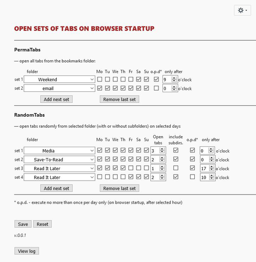 TabsUp  Homepage Manager