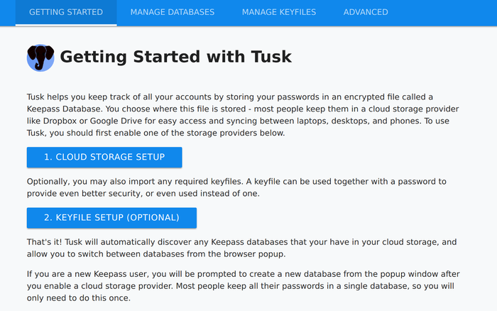 KeePass Tusk - Password Access and Autofill