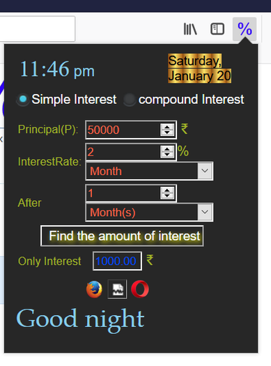 Interest Calculator with affiliate