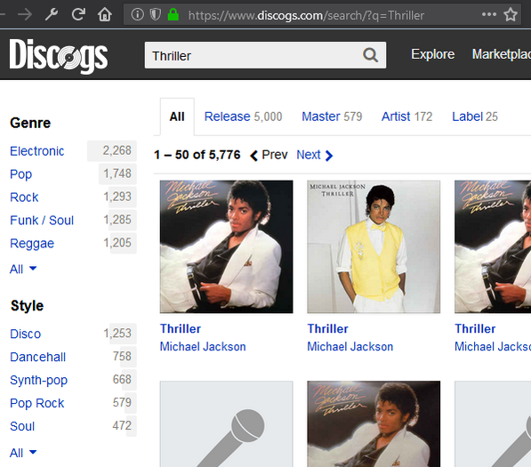 Discogs Search