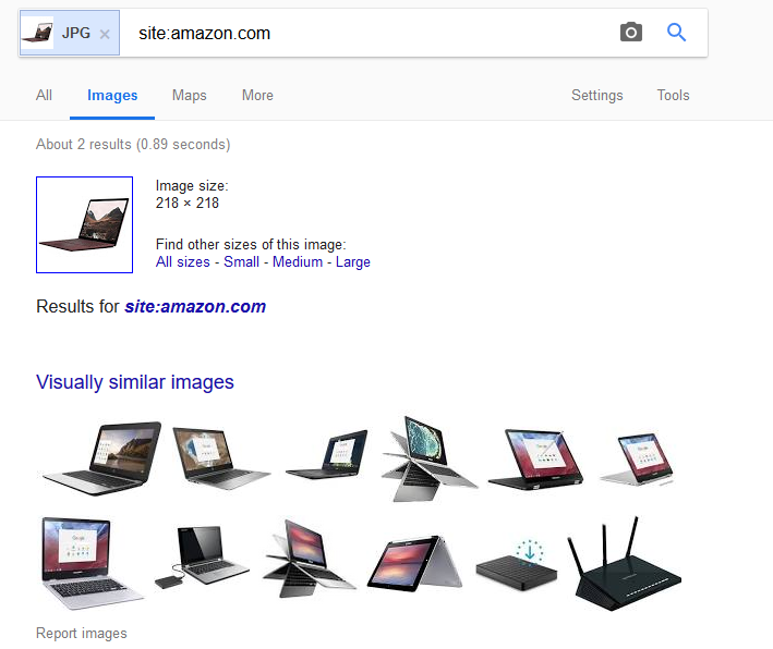 Right click Search Amazon by Image or Text
