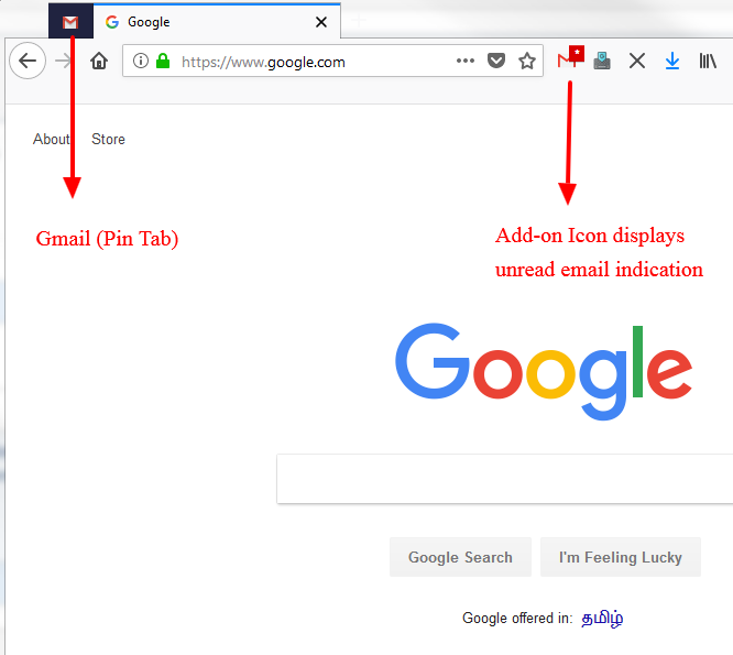 Gmail (Pin Tab)