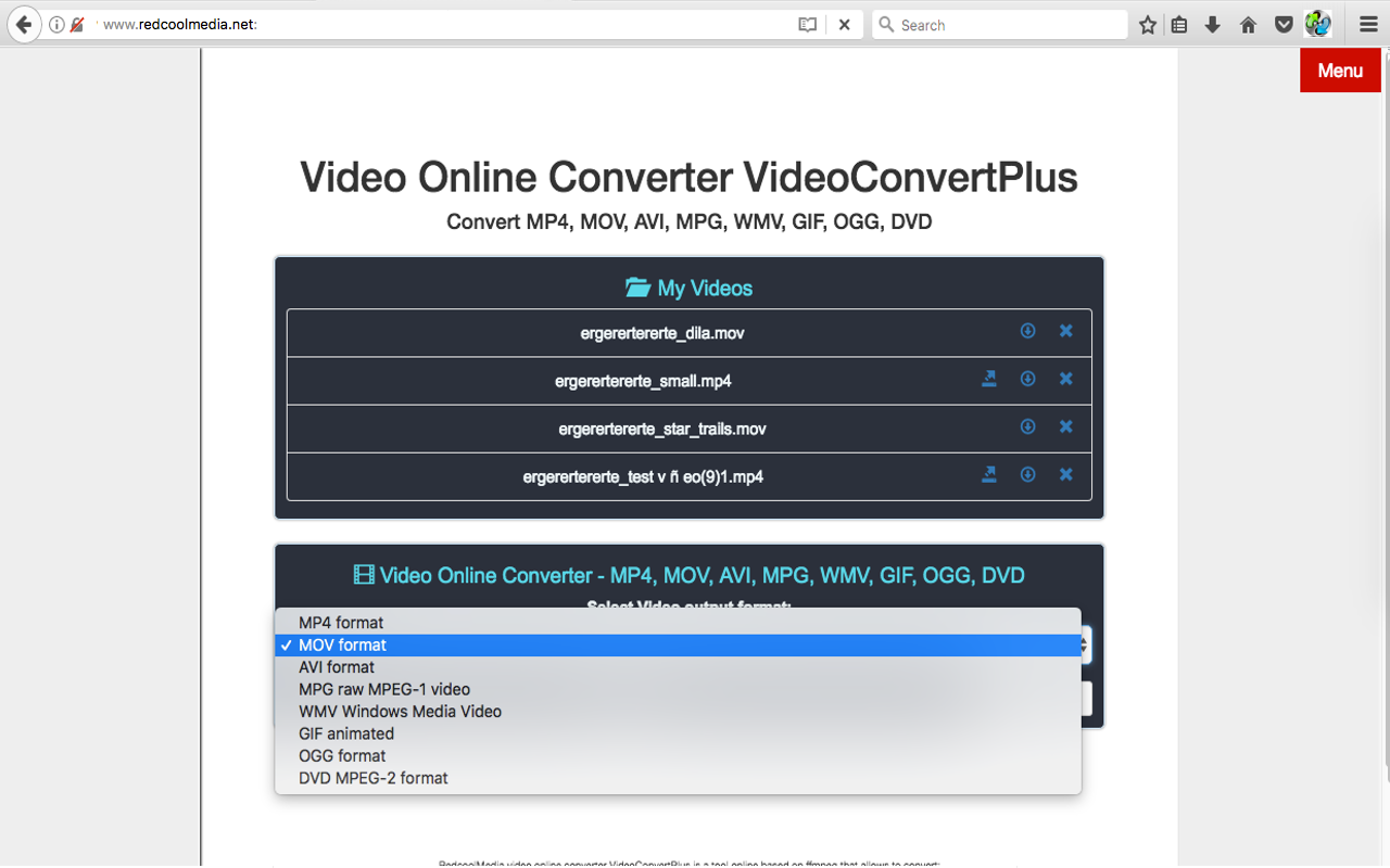 Video converter online VideoConvertPlus