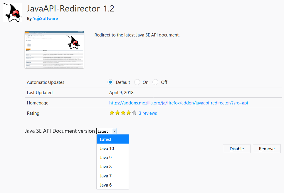 JavaAPI-Redirector