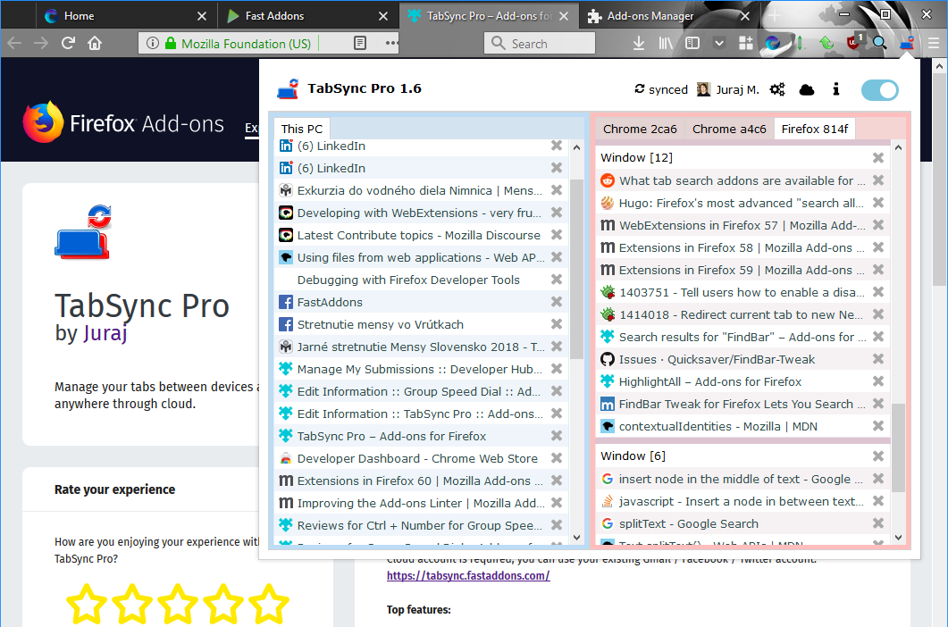 TabSync Pro – Get this Extension for 🦊 Firefox (en-US)