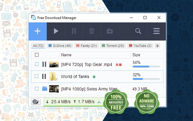 Free Download Manager official extension promo image