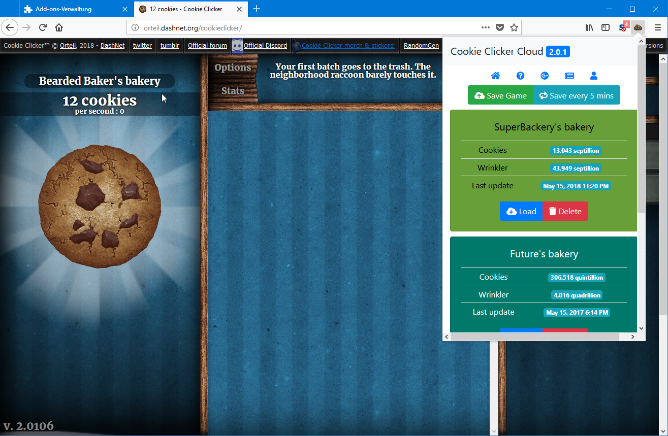 Cookie Clicker Cloud – Instale esta extensão para o 🦊 Firefox