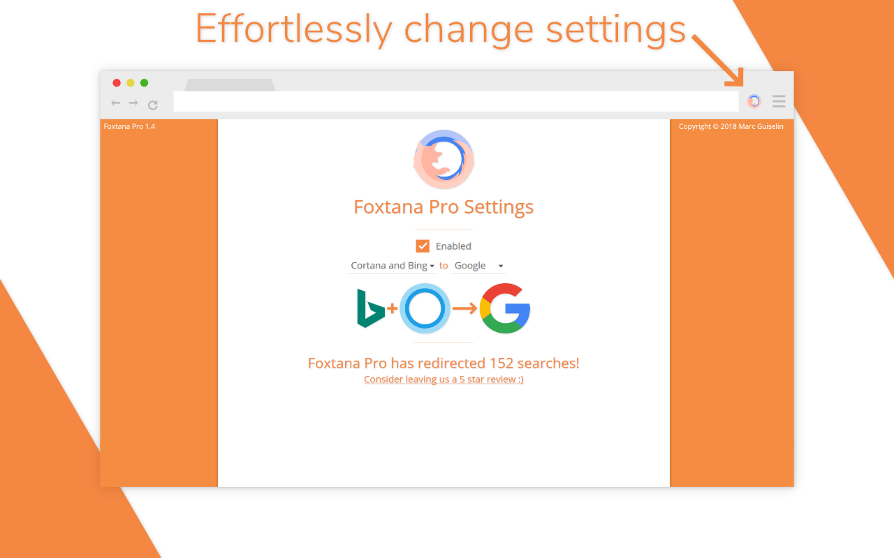 Foxtana Pro - Redirect Cortana