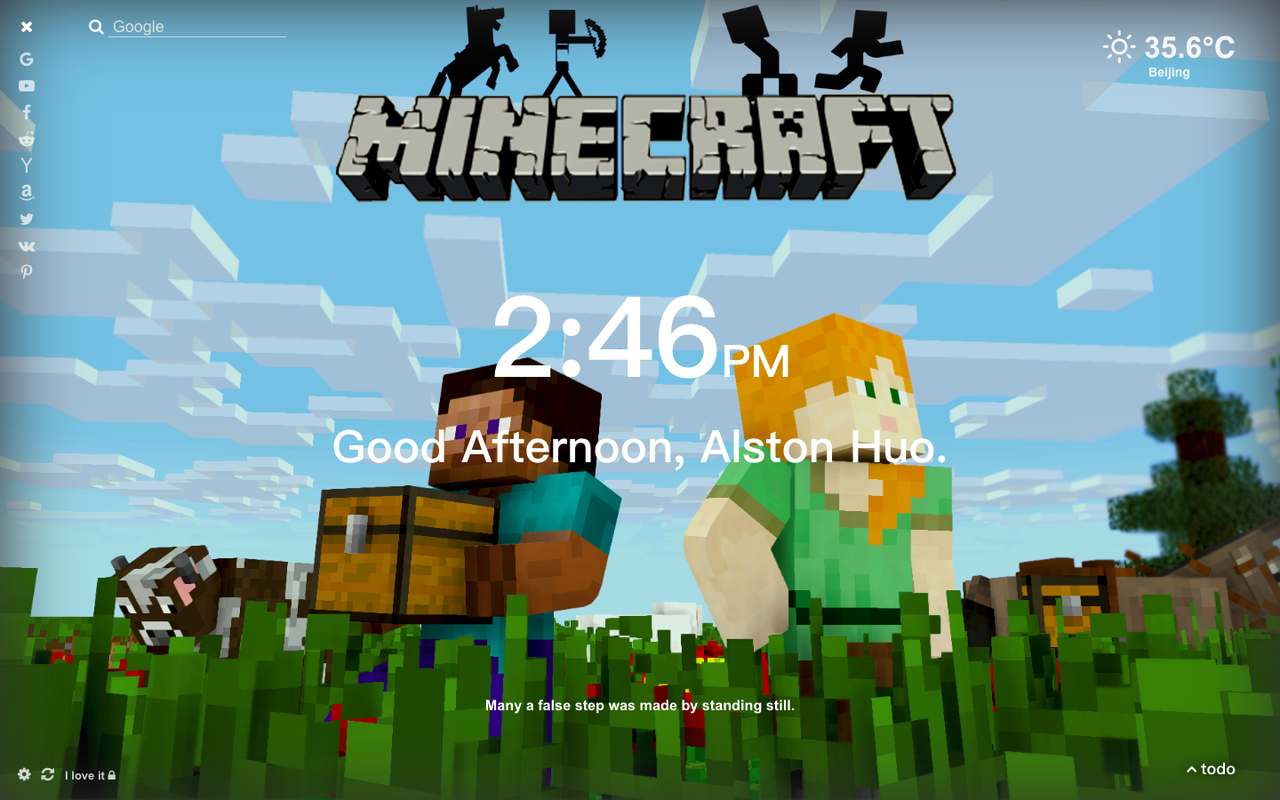 Minecraft Hd Wallpaper New Tab Theme Get This Extension For Firefox En Us