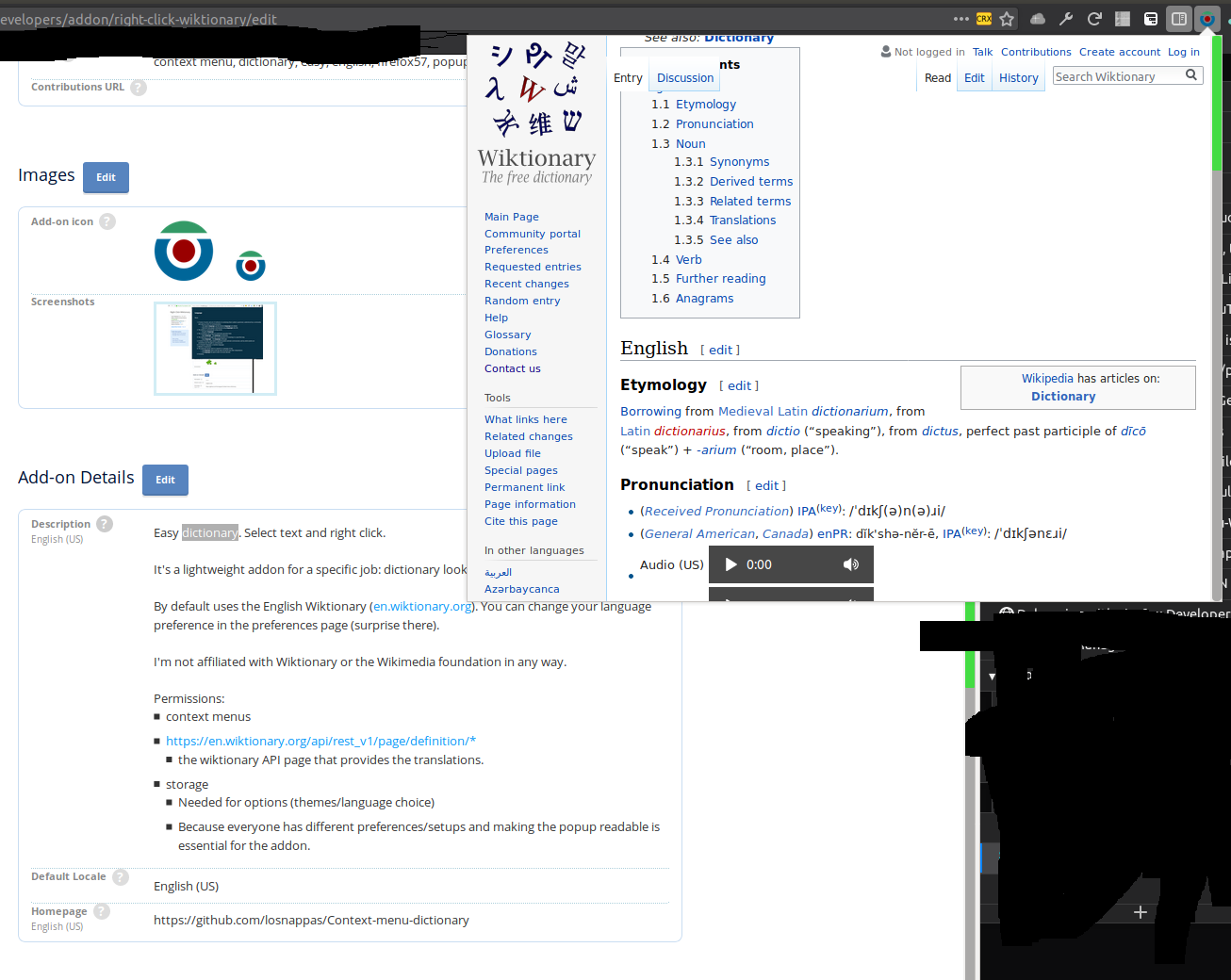 Right Click Wiktionary