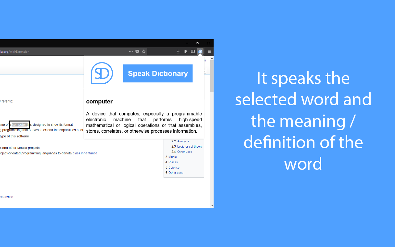 Speak Dictionary