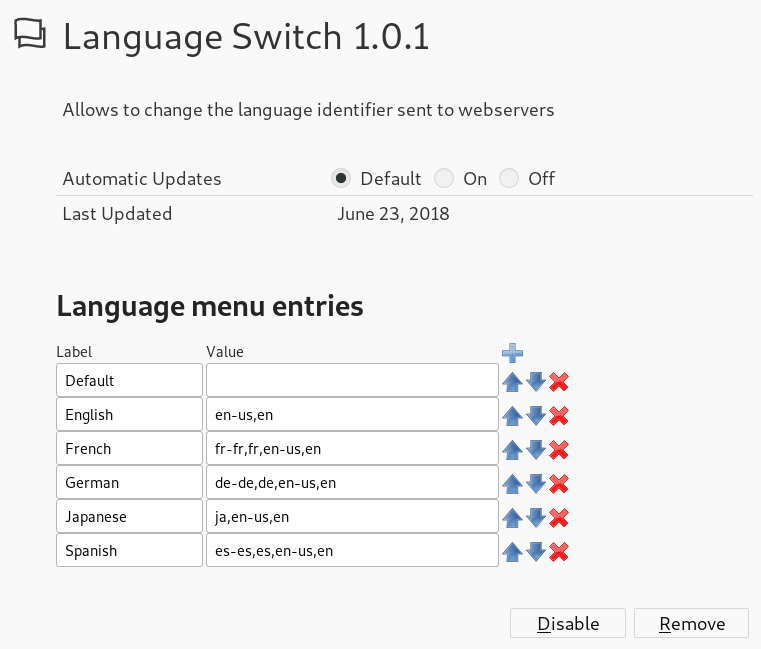 Language Switch